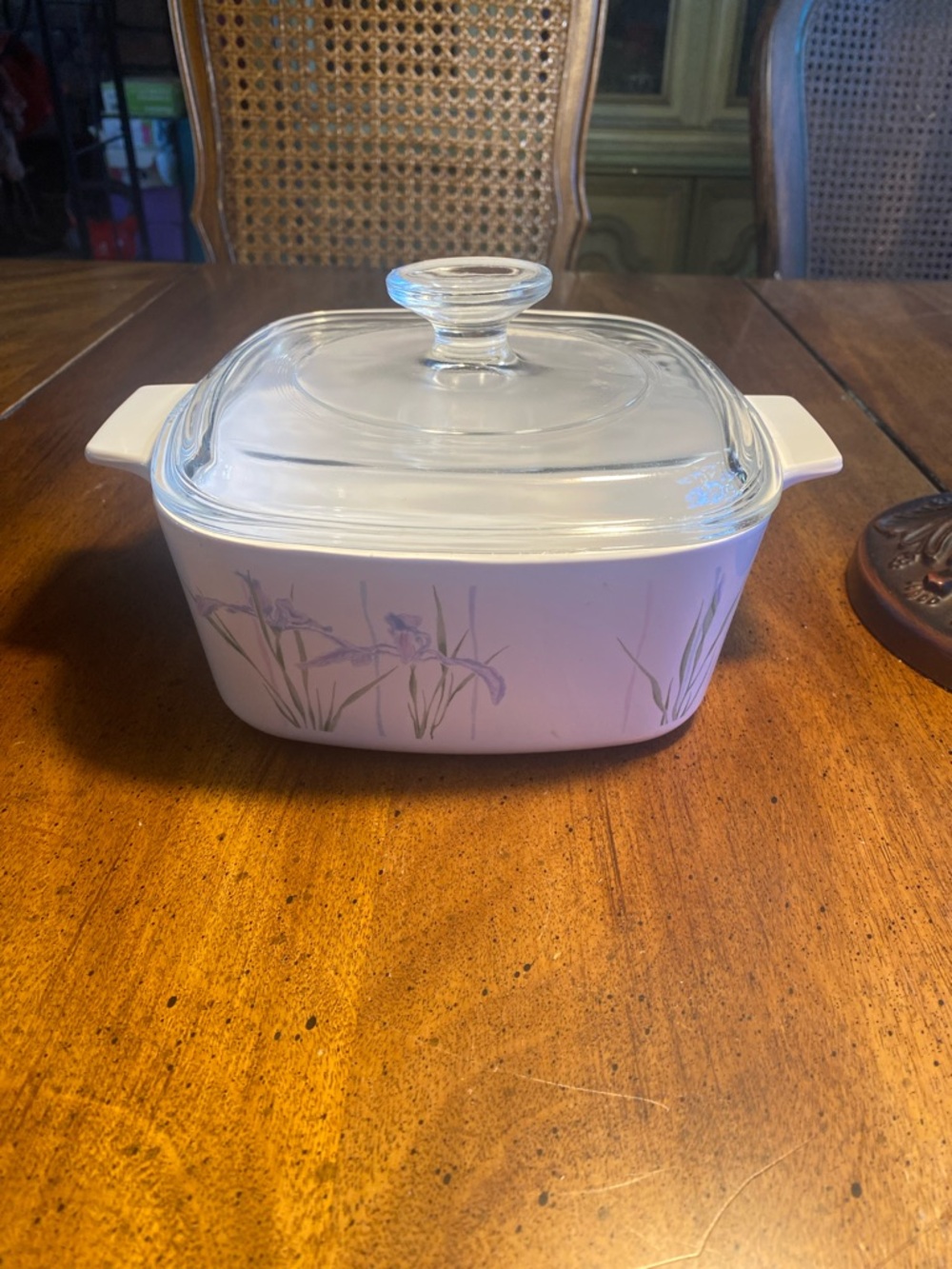 Corningware Shadow Iris 1.5 Qt Casserole Pan and Pyrex Lid - Picture 8 of 11